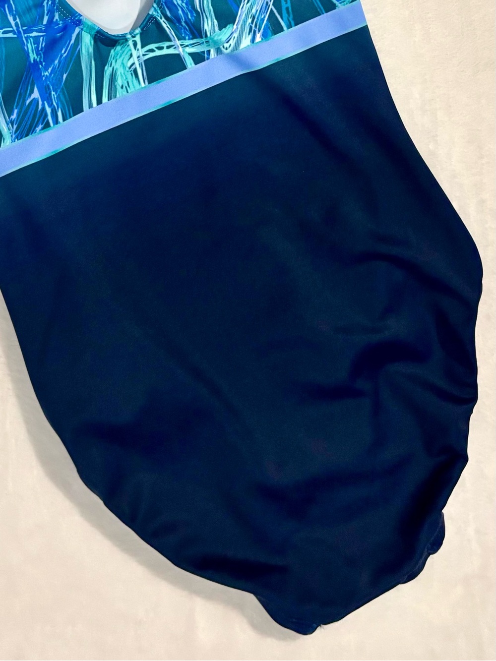 GK Jordan Chiles Performance Leotard Blue Rhinestone CM With Matching Scrunchie - Picture 9 of 11